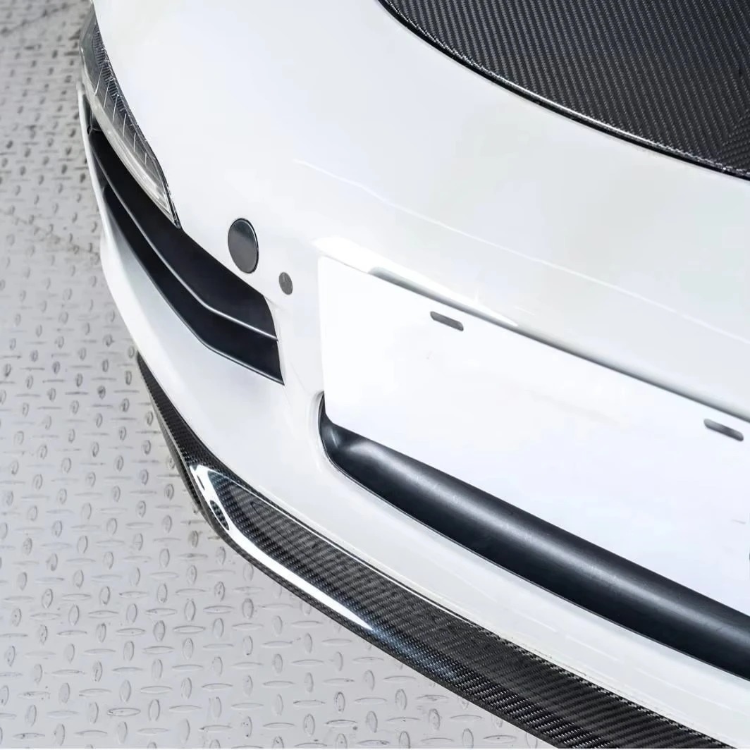 New Body Kits for 911 12-16 991.1 Upgrade Wet Carbon Fiber Front Lip Splitter Spoiler GT3